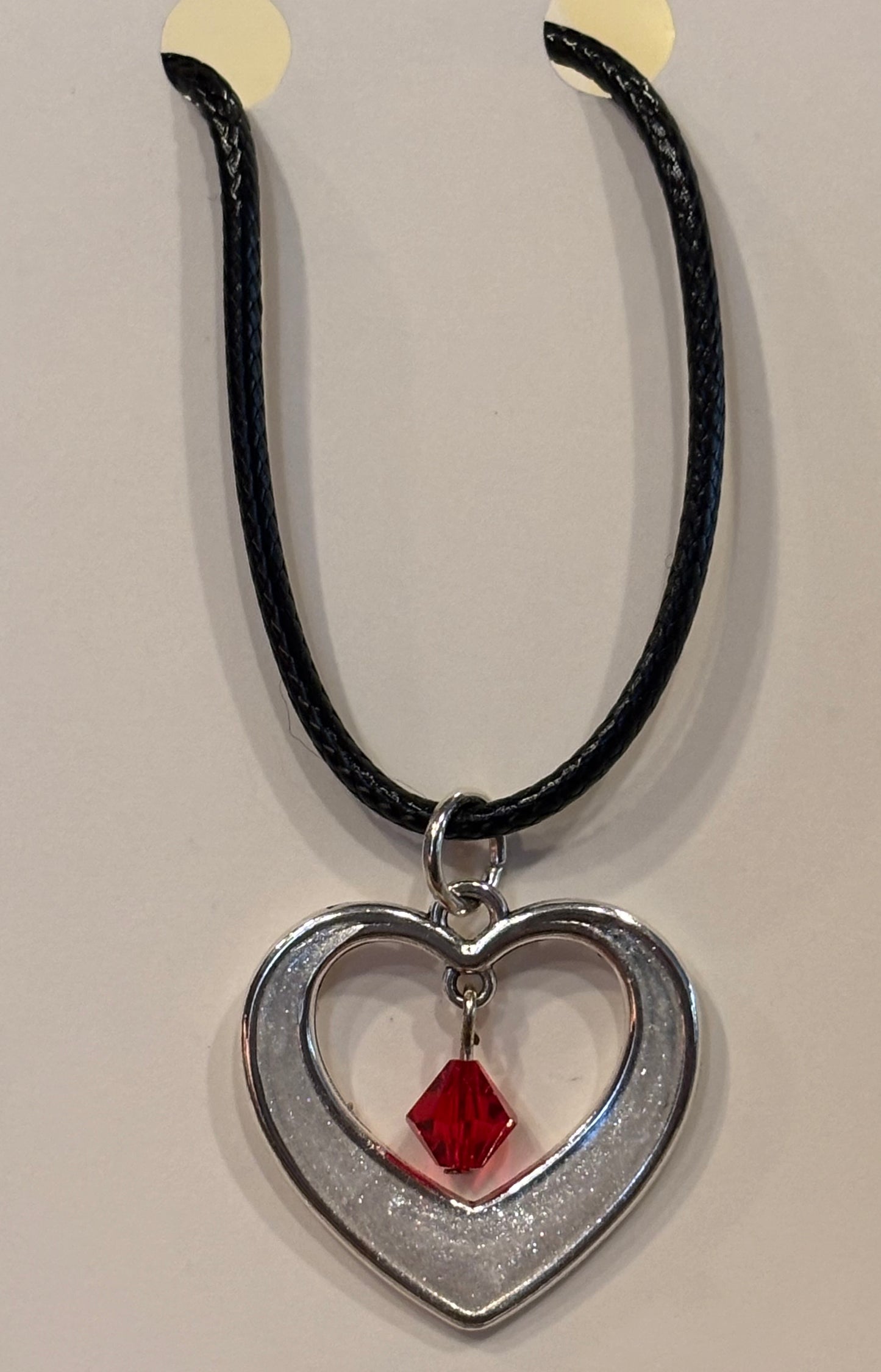 Resin Heart Choker – Pendant Statement Necklace, Handmade Romantic Jewelry