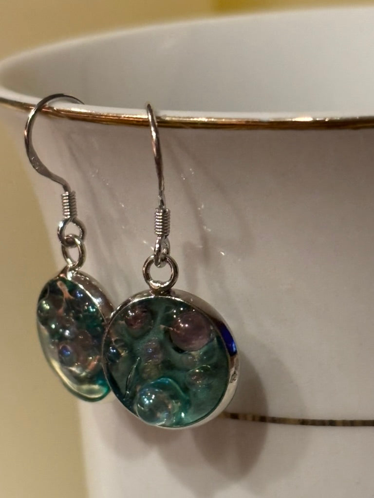 Tiny Bubble Resin Earrings – Lightweight Colorful Minimalist Dangles