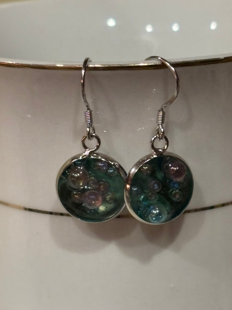 Tiny Bubble Resin Earrings – Lightweight Colorful Minimalist Dangles