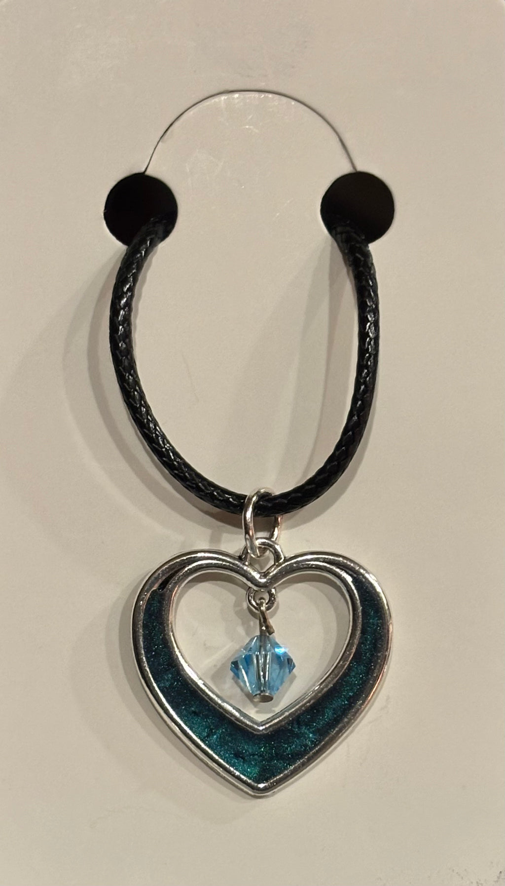 Resin Heart Choker – Pendant Statement Necklace, Handmade Romantic Jewelry