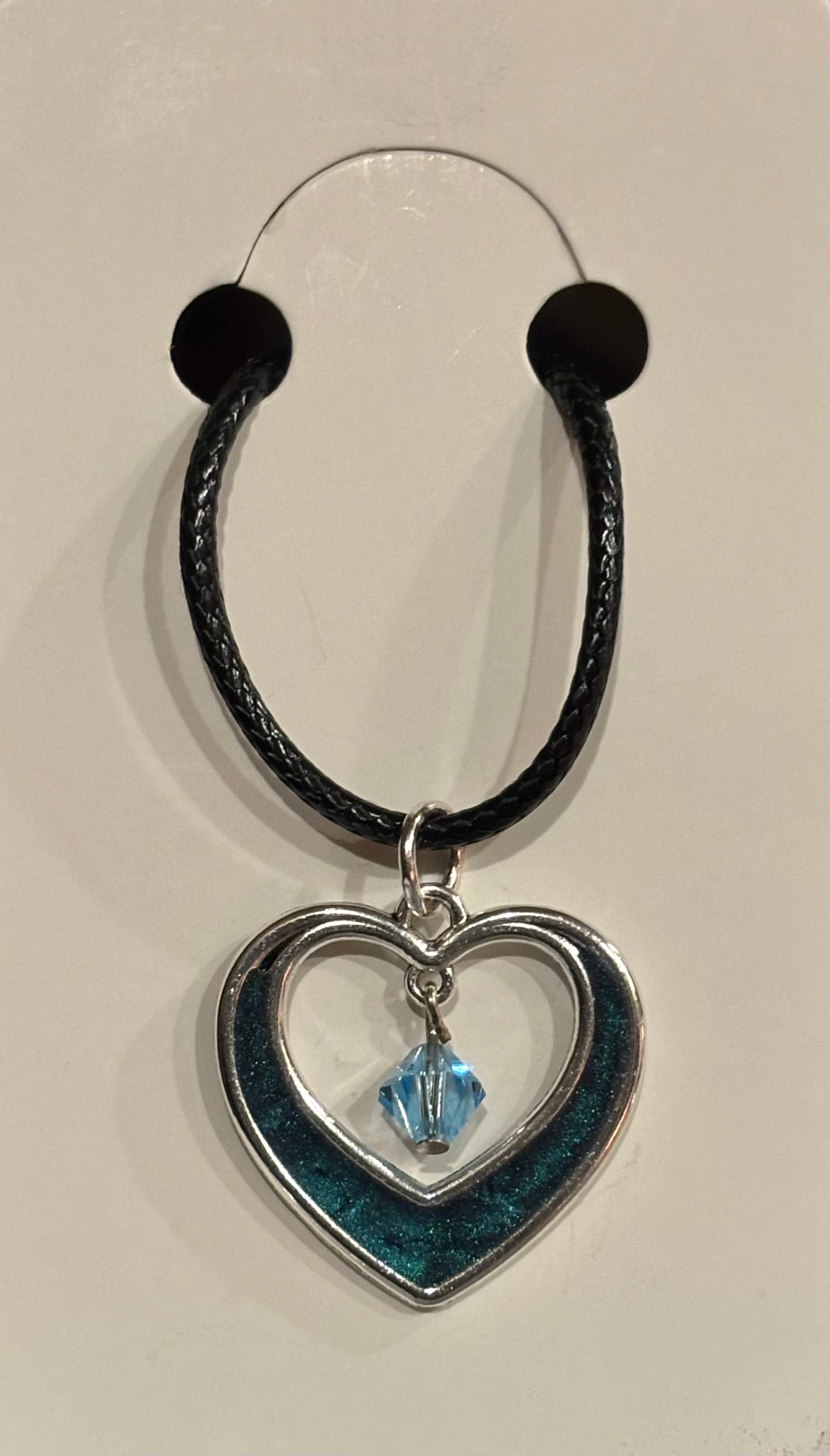 Resin Heart Choker – Pendant Statement Necklace, Handmade Romantic Jewelry