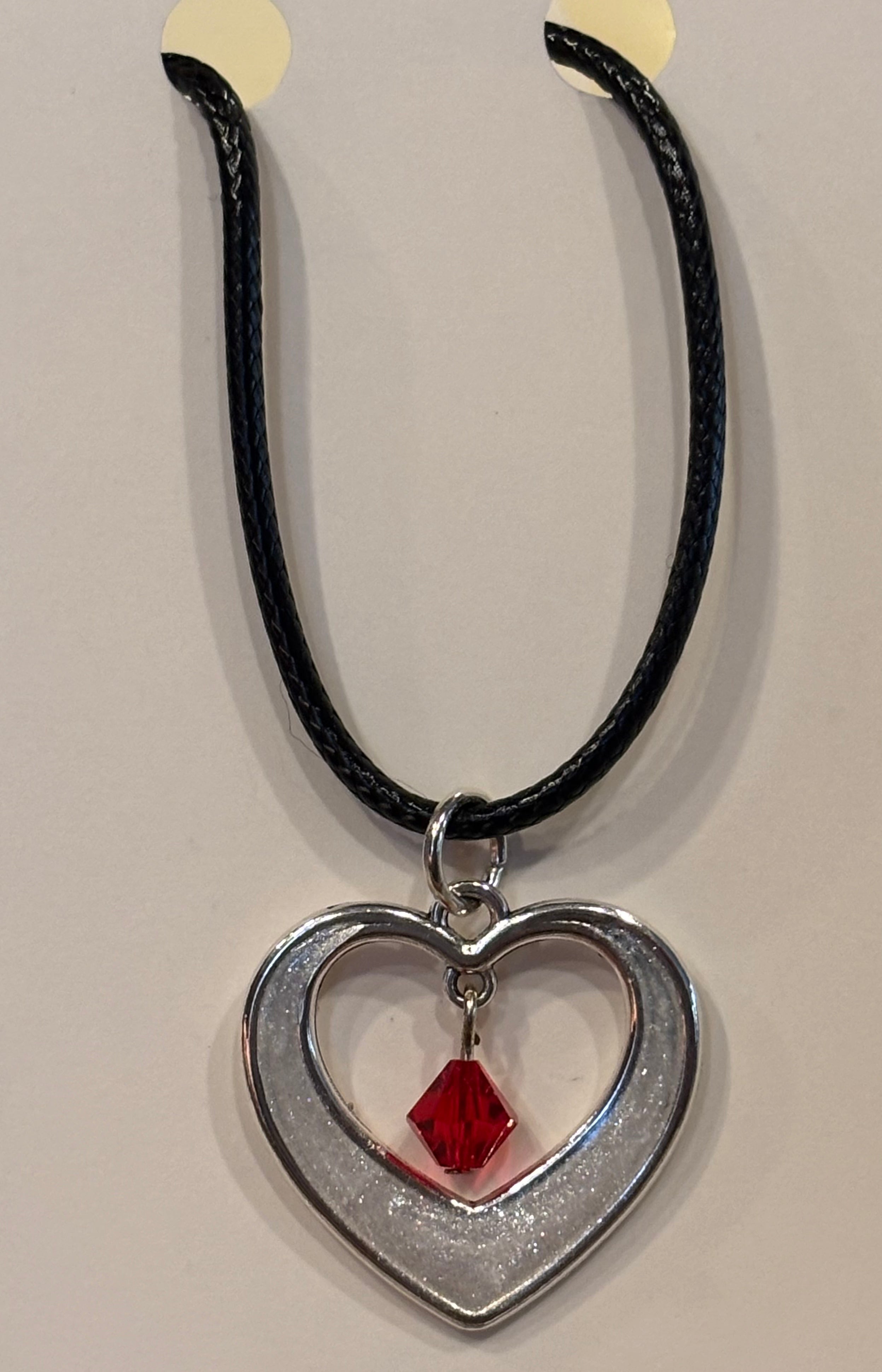 Resin Heart Choker – Pendant Statement Necklace, Handmade Romantic Jewelry