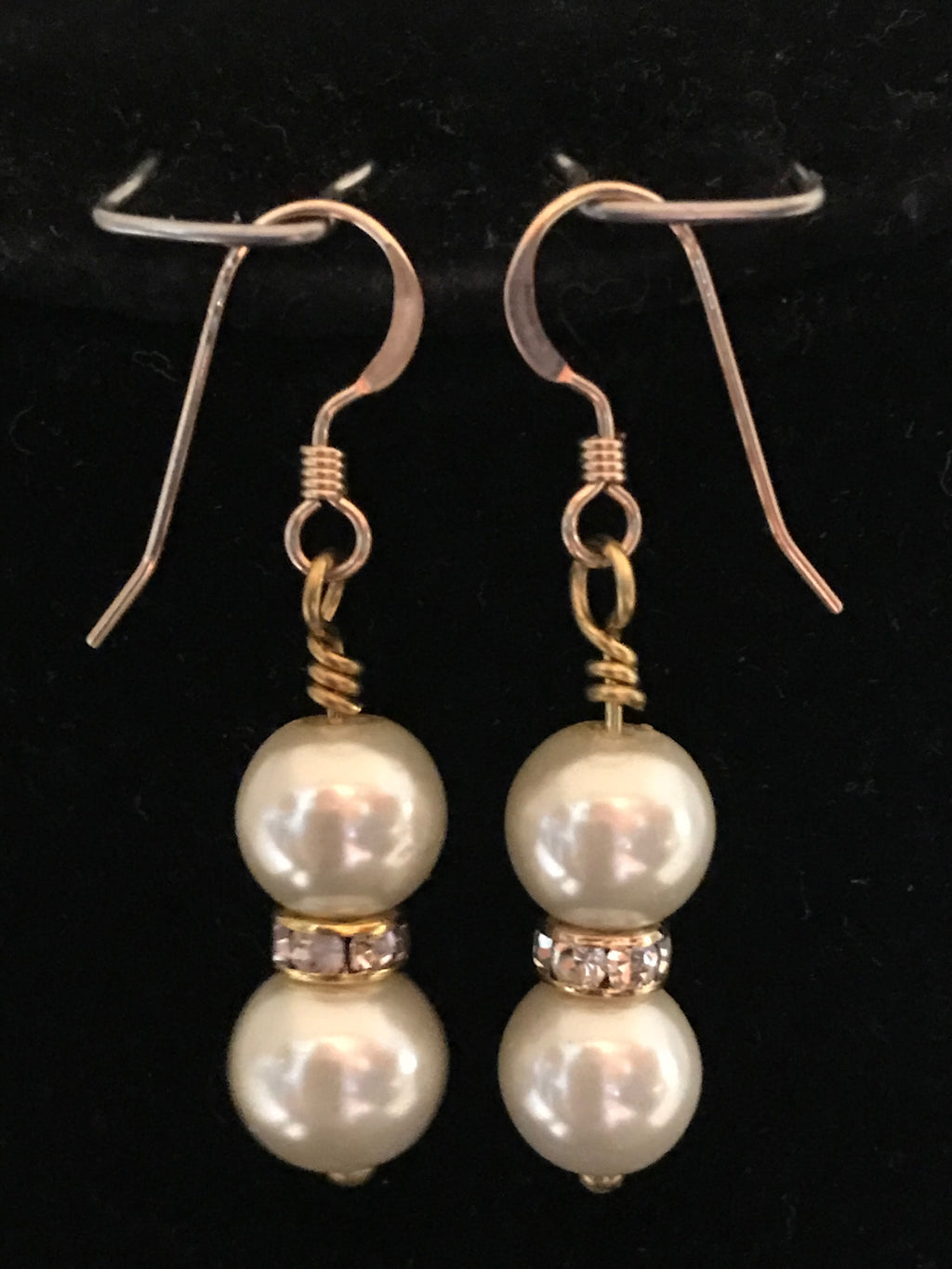 Swarovski Cream Pearl Dangle Earrings – Elegant Bridal & Classic Jewelry