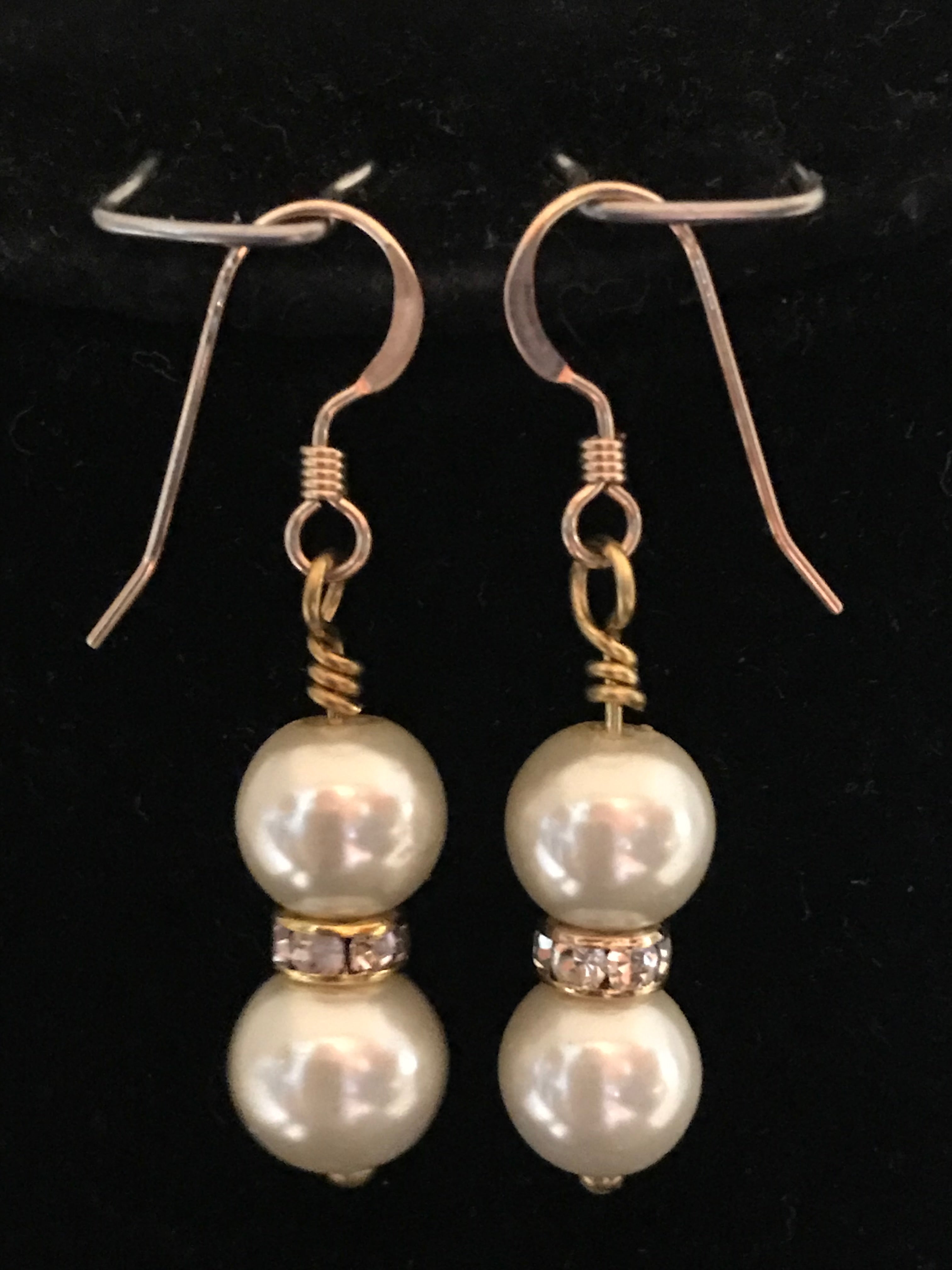 Swarovski Cream Pearl Dangle Earrings – Elegant Bridal & Classic Jewelry