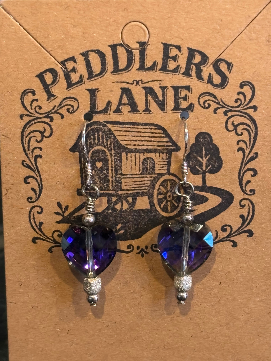 Faceted Heart Dangle Earrings – Sparkling Crystal Silver Love Jewelry