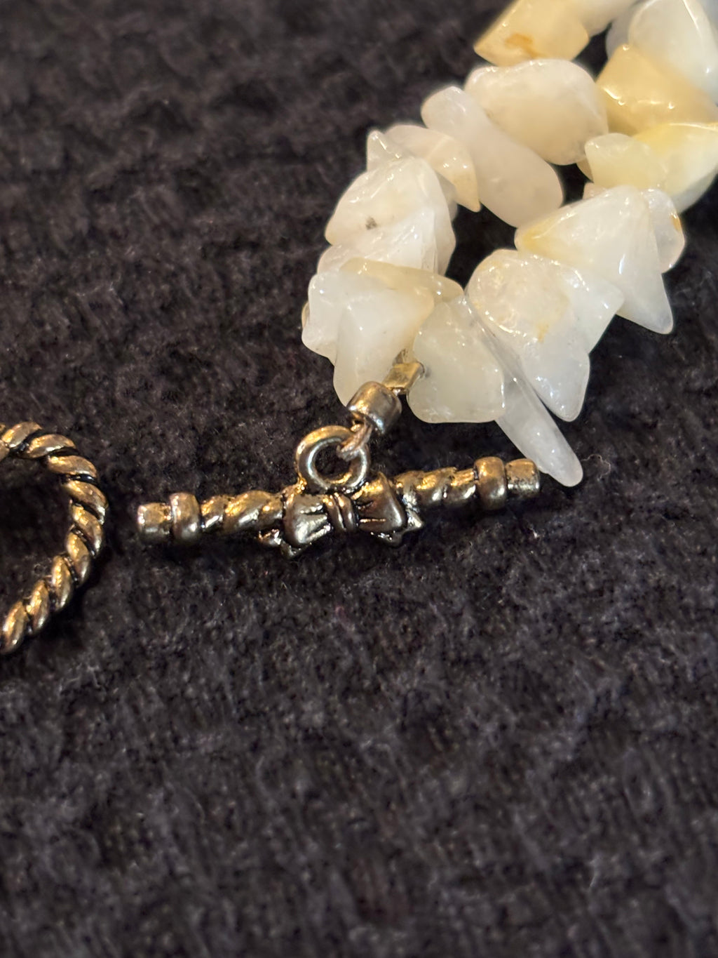 Double Strand Pineapple Quartz Bracelet with Crackle Glass Focal Beads, Dragonfly Charm, Handmade Boho Gemstone Jewelry