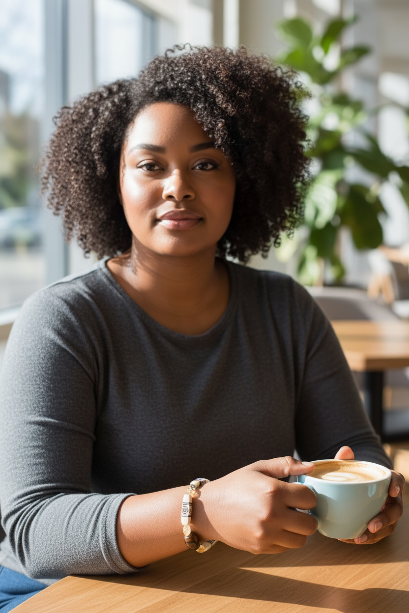 Rustic Citrine, Glass & Bone Bracelet, 6.75 Inch Earthy Boho Beaded Bracelet with Toggle Clasp, Handmade Artisan Jewelry