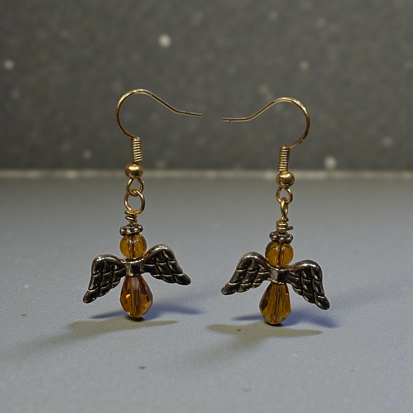 Angels of Mercy Earrings, Guardian Angel Dangle Earrings, Handmade Angel Jewelry in Multiple Colors, Comfort Gift, Spiritual Earrings