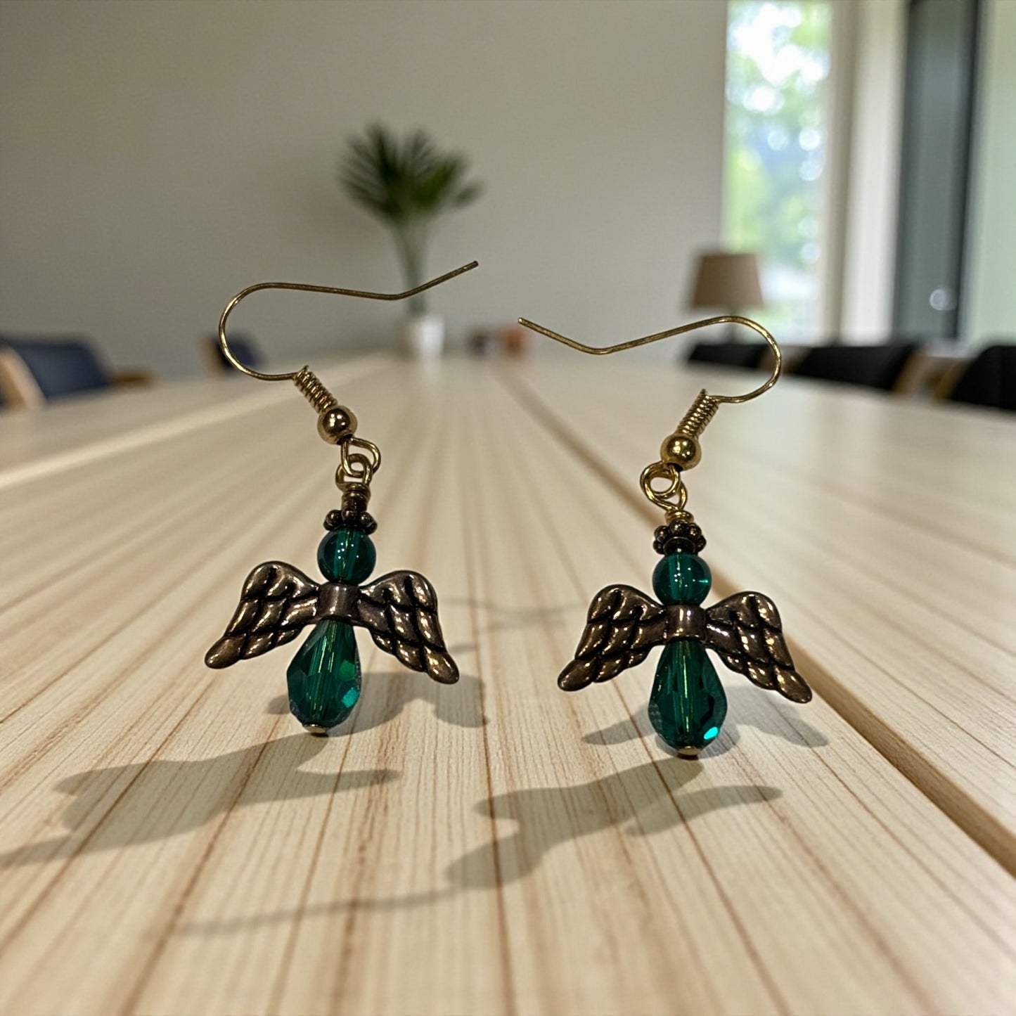 Angels of Mercy Earrings, Guardian Angel Dangle Earrings, Handmade Angel Jewelry in Multiple Colors, Comfort Gift, Spiritual Earrings