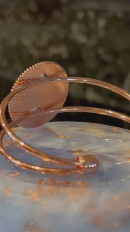 Ocean Swirl Resin Cuff Bracelet, Blue Green Coastal Jewelry, Beach Inspired Bangle, Summer Statement Bracelet, Gift for Her